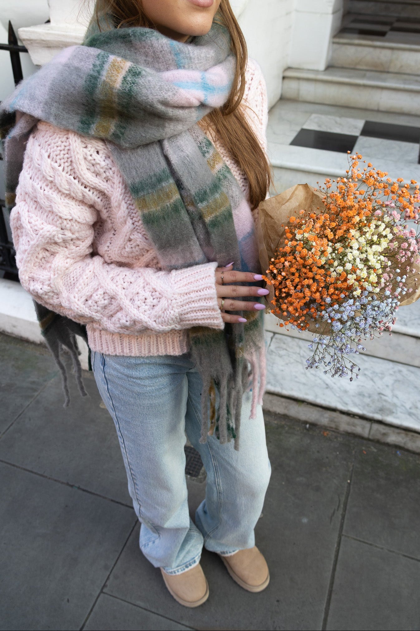 Cozy Check Scarf